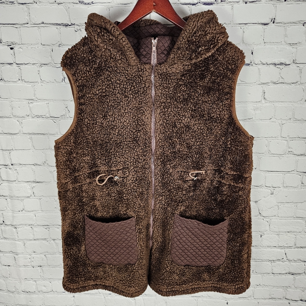 PAPILLON | cozy teddy plush hooded vest